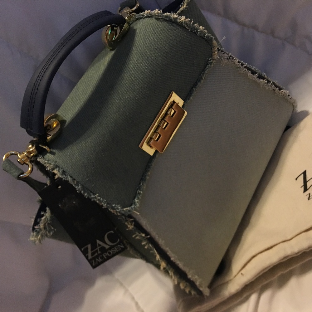 NWT ZAC POSEN EARTHA ICONIC CONVERTIBLE DRK DENIM